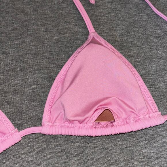 VS PINK Limited Edition Pink Lollipop Rhinestone Bling String Bikini Top - SM - Picture 5 of 8